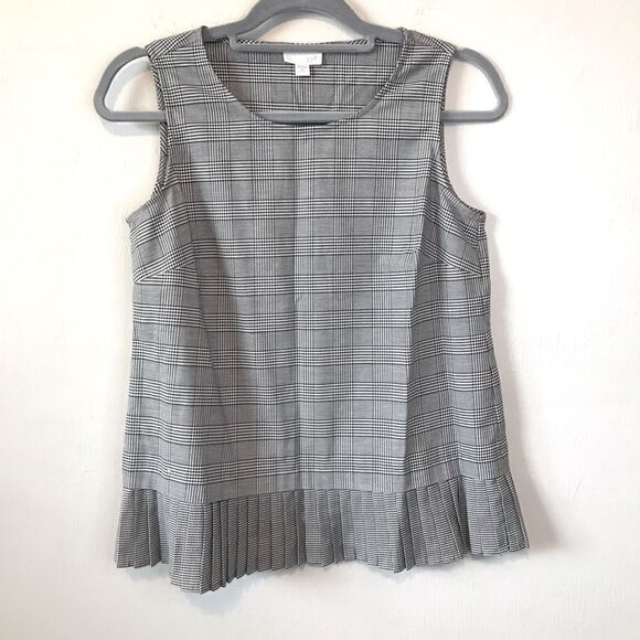 J Jill black plaid dress top size XS - Picture 1 of 6